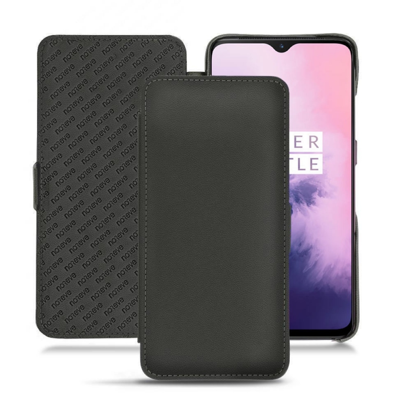 OnePlus 7 leather case - Noir PU