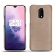 Lederschutzhülle OnePlus 7 - Taupe vintage ( Pantone 7530C ) 