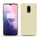 OnePlus 7 leather cover - Ivoire ( Sleek P C12 - White ) 