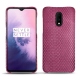 Custodia in pelle OnePlus 7 - Serpent ciclamino