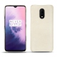 OnePlus 7 leather cover - Blanc escumo