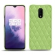 Lederschutzhülle OnePlus 7 - Vert olive - Couture ( Nappa - Pantone 578U ) 