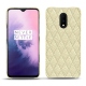 硬质真皮保护套 OnePlus 7 - Ivoire - Couture ( Sleek P C12 - White ) 