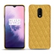 Lederschutzhülle OnePlus 7 - Mimosa - Couture ( Pantone 141C ) 