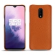 OnePlus 7 leather cover - Orange vibrant