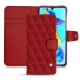 가죽 커버 Huawei P30 - Rouge - Couture ( Nappa - Pantone 199C ) 
