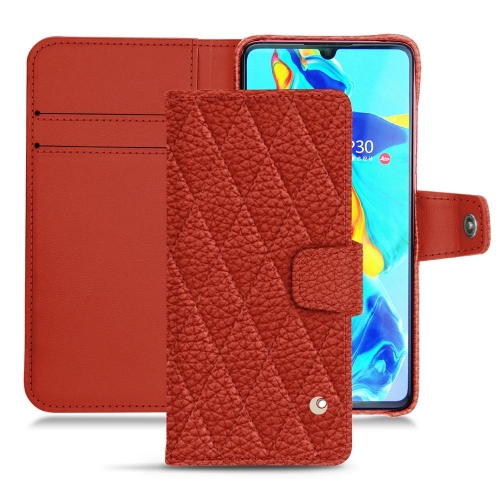 Custodia in pelle Huawei P30Papaye - Couture ( Pantone #b54317 ) 