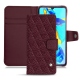 Capa em pele Huawei P30 - Lie de vin - Couture ( Pantone 5115C ) 