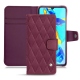 Custodia in pelle Huawei P30 - Prune vintage - Couture