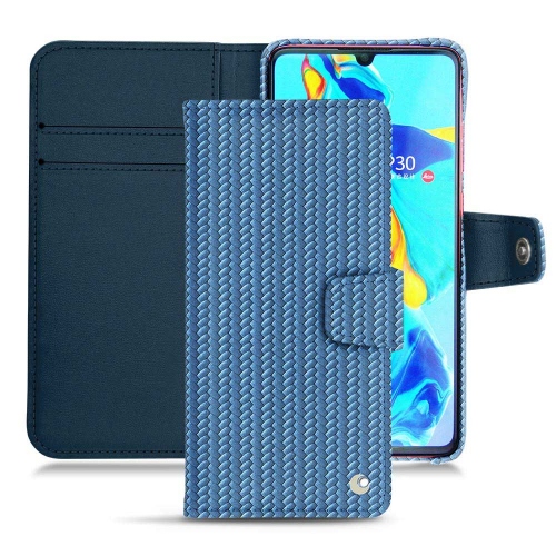 レザーケース Huawei P30Abaca ishia ( Pantone #395775 ) 