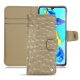 Huawei P30 leather case - Autruche desert