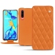 Capa em pele Huawei P30 - Orange - Couture ( Nappa - Pantone 1495U ) 
