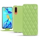 가죽 커버 Huawei P30 - Vert olive - Couture ( Nappa - Pantone 578U ) 