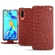 Custodia in pelle Huawei P30 - Autruche ciliegia