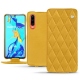 Lederschutzhülle Huawei P30 - Jaune soulèu - Couture
