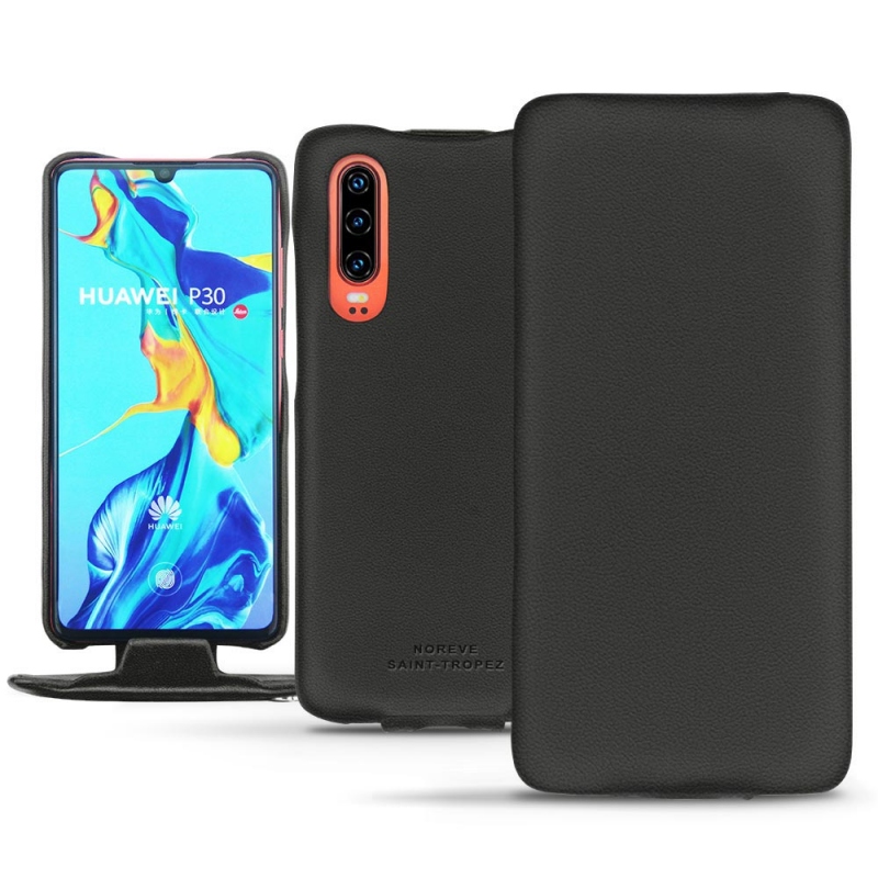 가죽 커버 Huawei P30 - Noir PU