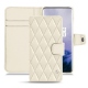 가죽 커버 OnePlus 7 Pro - Blanc - Couture ( Bologna - White ) 
