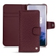 OnePlus 7 Pro leather case - Lie de vin ( Pantone 5115C ) 