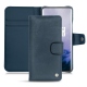 Funda de piel OnePlus 7 Pro - Jean vintage ( Roughtcut - Pantone 285U  ) 