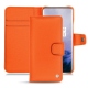 Housse cuir OnePlus 7 Pro - Orange fluo