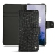 Housse cuir OnePlus 7 Pro - Autruche nero
