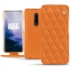가죽 커버 OnePlus 7 Pro - Orange - Couture ( Nappa - Pantone 1495U ) 