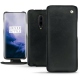 Lederschutzhülle OnePlus 7 Pro - Dark vintage ( Roughtcut - Black#5256 ) 