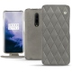 Housse cuir OnePlus 7 Pro - Acier vintage - Couture
