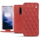 Housse cuir OnePlus 7 Pro - Cerise vintage - Couture