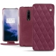 Capa em pele OnePlus 7 Pro - Prune vintage - Couture