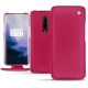 Housse cuir OnePlus 7 Pro - Rose fluo
