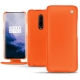 Housse cuir OnePlus 7 Pro - Orange fluo