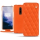 Lederschutzhülle OnePlus 7 Pro - Orange fluo - Couture