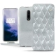 Capa em pele OnePlus 7 Pro - Platinium - Couture