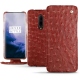 Lederschutzhülle OnePlus 7 Pro - Autruche ciliegia