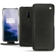 Housse cuir OnePlus 7 Pro - Negre poudro