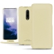 Funda de piel OnePlus 7 Pro - Beige PU