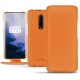 Housse cuir OnePlus 7 Pro - Orange PU