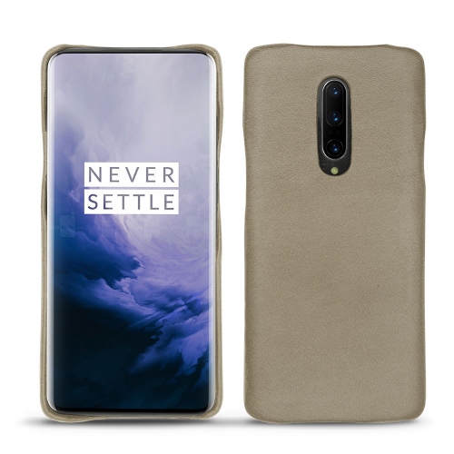 Funda de piel Oneplus 7 ProDarboun sabla ( Pantone #BCB1A1 )