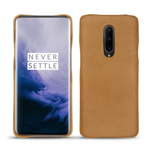 Custodia in pelle Oneplus 7 ProCastan esparciate ( Pantone #824F2A )