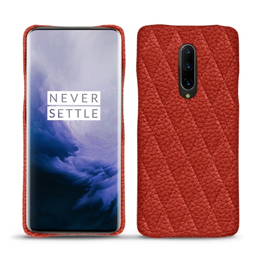 Custodia in pelle Oneplus 7 ProPapaye - Couture ( Pantone #b54317 ) 