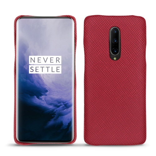 가죽 커버 Oneplus 7 ProRouge passion ( Pantone #a6192e ) 