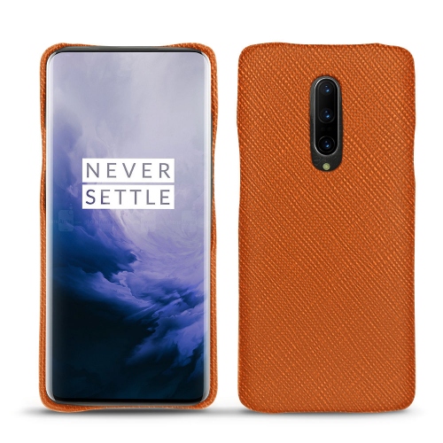 가죽 커버 Oneplus 7 ProOrange vibrant ( Pantone #e36b39 ) 