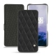 Capa em pele OnePlus 7 Pro - Noir - Couture ( Nappa - Black ) 