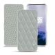 Custodia in pelle OnePlus 7 Pro - Gris - Couture ( Nappa - Pantone W428C ) 