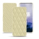 Funda de piel OnePlus 7 Pro - Beige - Couture ( Nappa - Pantone 7502C ) 
