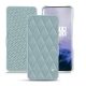 가죽 커버 OnePlus 7 Pro - Bleu ciel - Couture ( Nappa - Pantone 277C ) 