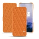 Housse cuir OnePlus 7 Pro - Orange - Couture ( Nappa - Pantone 1495U ) 