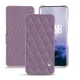 Housse cuir OnePlus 7 Pro - Lilas - Couture ( Nappa - Pantone 2645U ) 