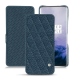 Housse cuir OnePlus 7 Pro - Indigo - Couture ( Pantone 303U ) 